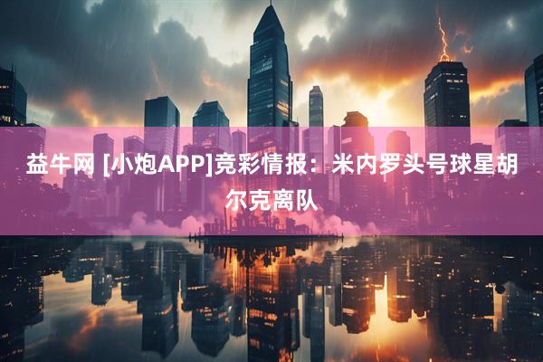 益牛网 [小炮APP]竞彩情报：米内罗头号球星胡尔克离队